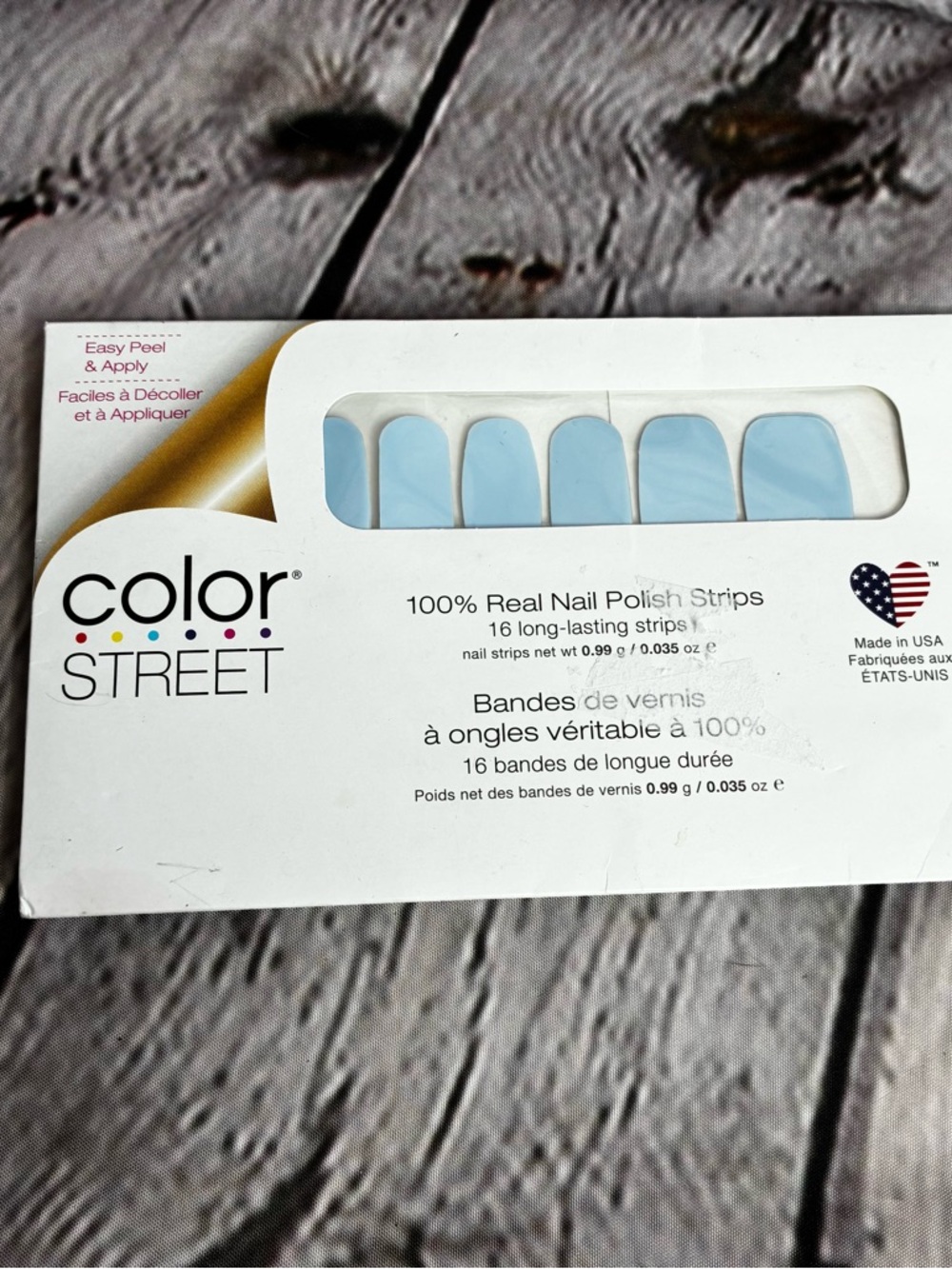 5/$20 Color Street Nail Polish Strips Aspen Sky Lightβ Blue NIP Sealed USA
